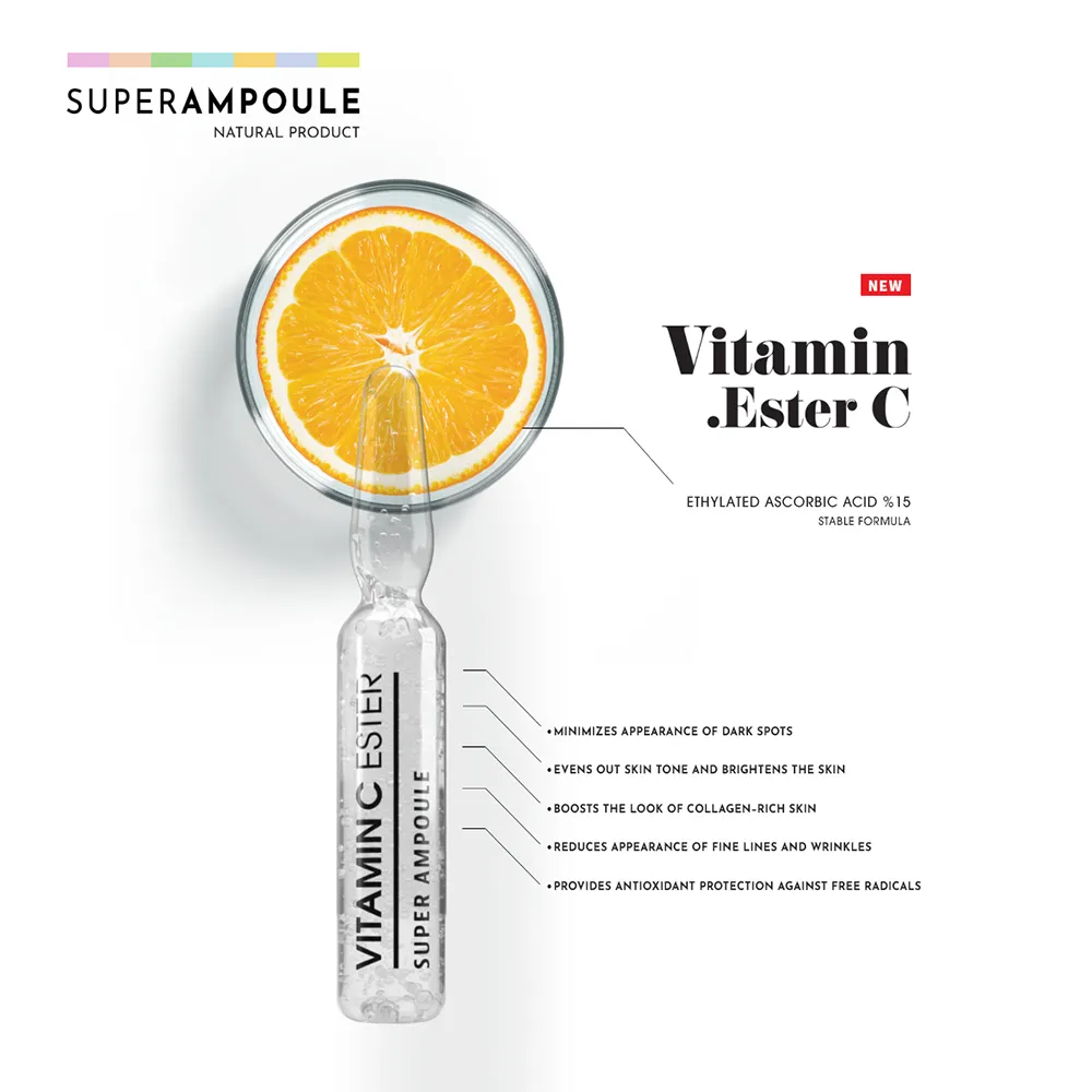 VITAMIN C ESTER SUPER AMPOULEحمض اللأسكوربيك 15%